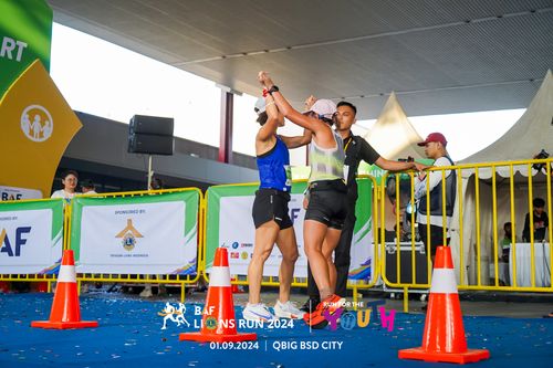 Race photo from BAF LIONS RUN 2024