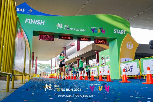 Race photo from BAF LIONS RUN 2024