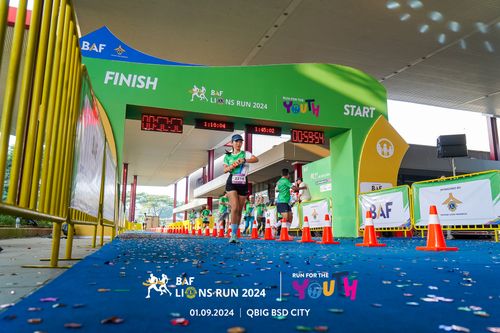 Race photo from BAF LIONS RUN 2024