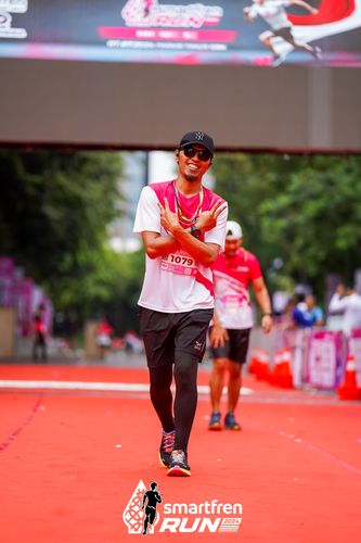 Race photo from Smartfren Run 2024