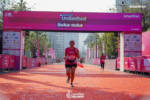 Race photo from Smartfren Run 2025 