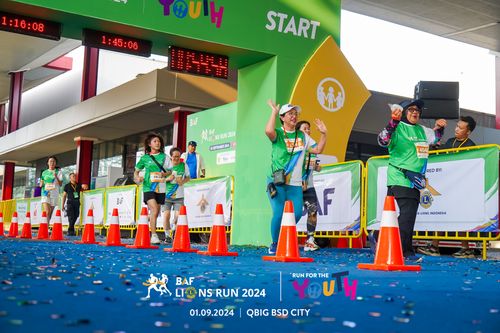 Race photo from BAF LIONS RUN 2024