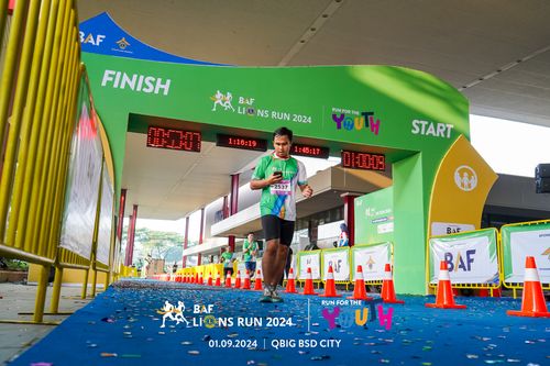Race photo from BAF LIONS RUN 2024