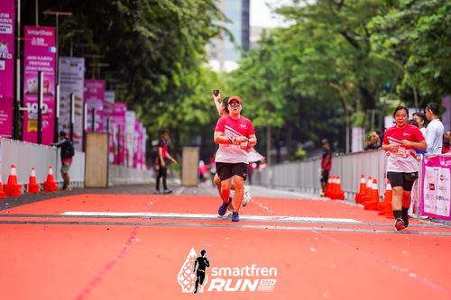 Race photo from Smartfren Run 2024