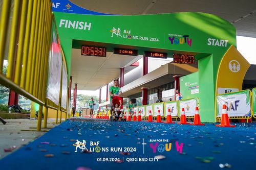Race photo from BAF LIONS RUN 2024