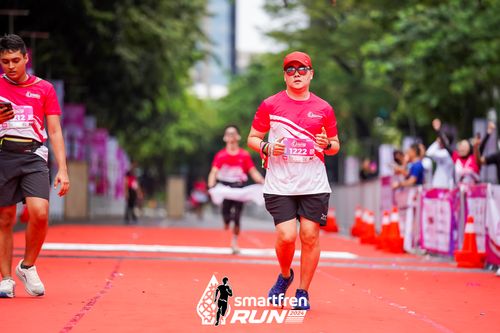 Race photo from Smartfren Run 2024