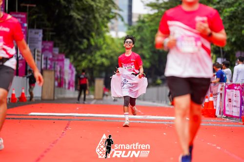 Race photo from Smartfren Run 2024