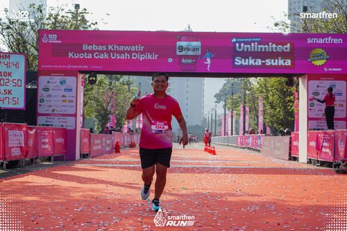 Race photo from Smartfren Run 2025 