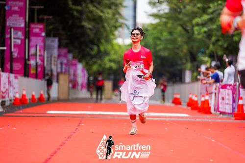 Race photo from Smartfren Run 2024