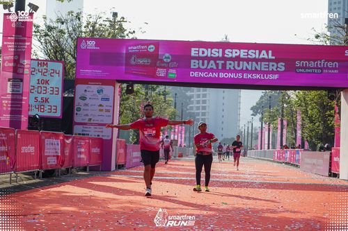 Race photo from Smartfren Run 2025 