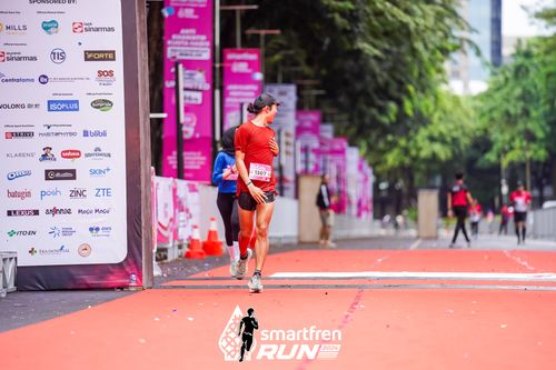 Race photo from Smartfren Run 2024