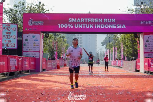 Race photo from Smartfren Run 2025 