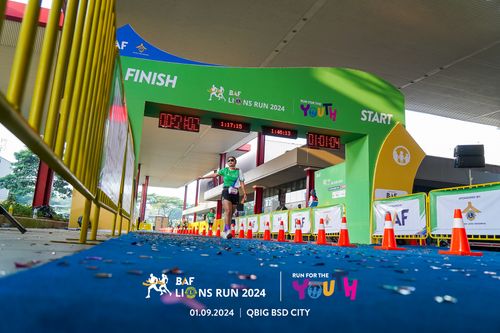 Race photo from BAF LIONS RUN 2024