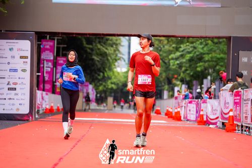 Race photo from Smartfren Run 2024