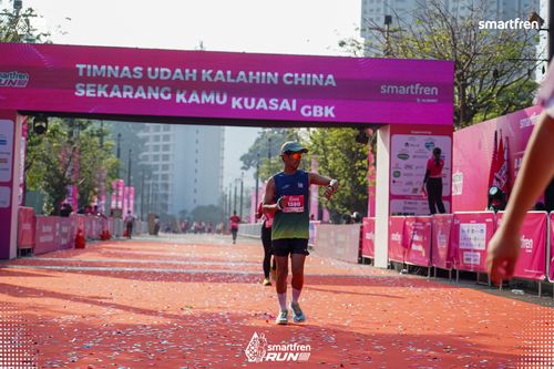 Race photo from Smartfren Run 2025 