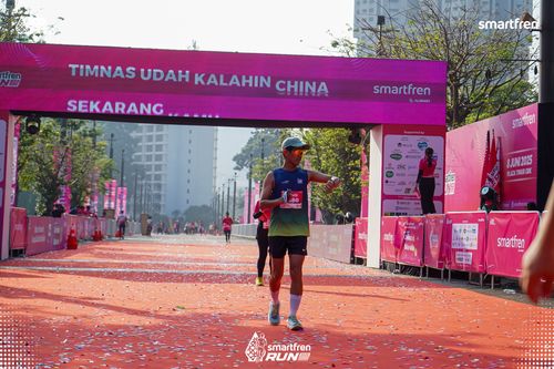 Race photo from Smartfren Run 2025 