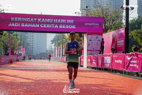Race photo from Smartfren Run 2025 
