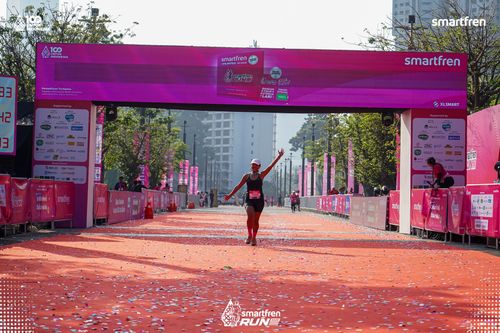 Race photo from Smartfren Run 2025 
