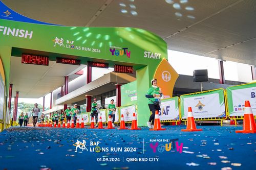 Race photo from BAF LIONS RUN 2024