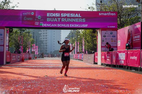 Race photo from Smartfren Run 2025 