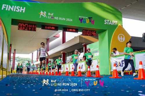 Race photo from BAF LIONS RUN 2024