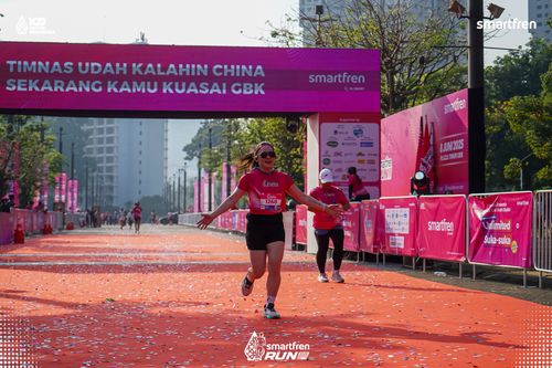 Race photo from Smartfren Run 2025 