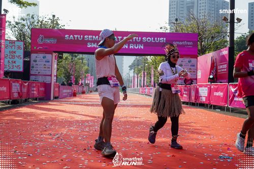 Race photo from Smartfren Run 2025 