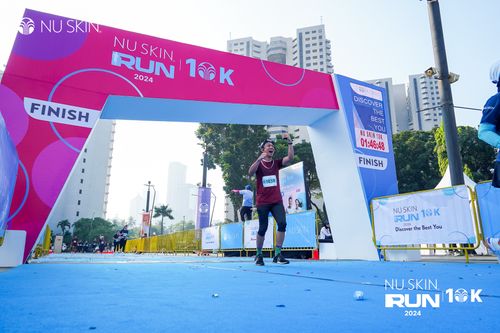 Race photo from Nu Skin Run 10K