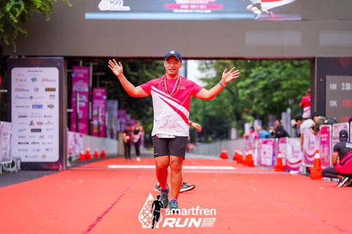 Race photo from Smartfren Run 2024