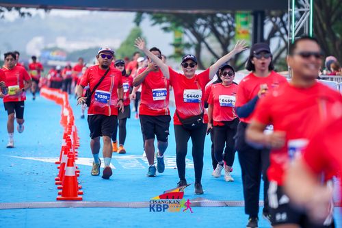 Race photo from CISANGKAN KBP CITY RUN 2025