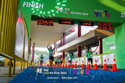 Race photo from BAF LIONS RUN 2024