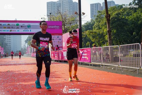 Race photo from Smartfren Run 2025 