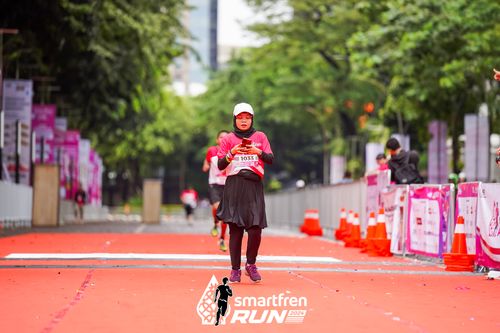 Race photo from Smartfren Run 2024