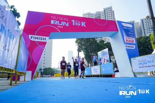 Race photo from Nu Skin Run 10K
