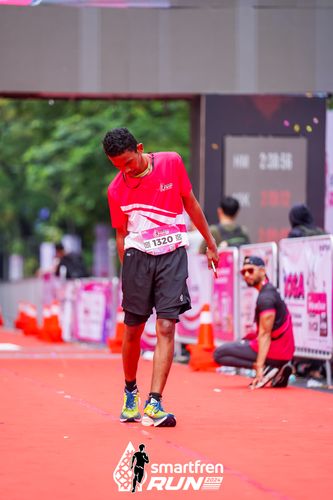 Race photo from Smartfren Run 2024