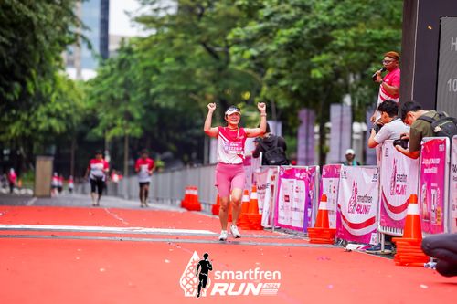 Race photo from Smartfren Run 2024