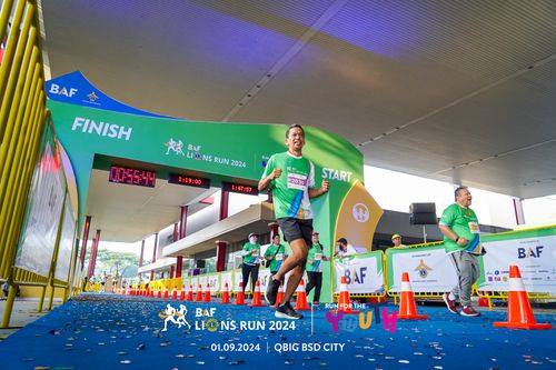 Race photo from BAF LIONS RUN 2024
