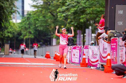Race photo from Smartfren Run 2024