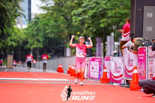 Race photo from Smartfren Run 2024