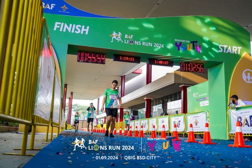 Race photo from BAF LIONS RUN 2024