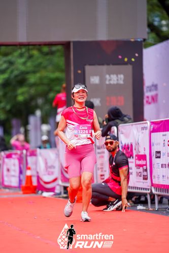 Race photo from Smartfren Run 2024