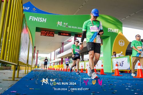 Race photo from BAF LIONS RUN 2024