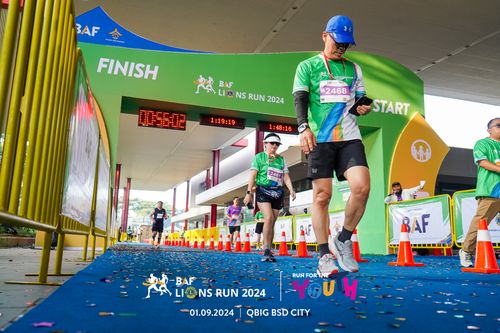Race photo from BAF LIONS RUN 2024