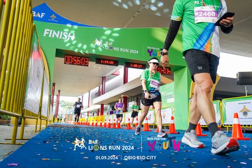 Race photo from BAF LIONS RUN 2024