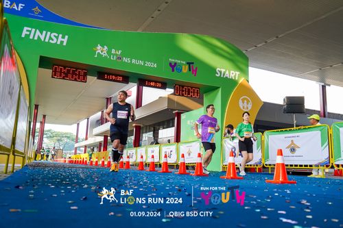 Race photo from BAF LIONS RUN 2024
