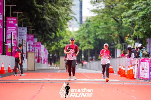 Race photo from Smartfren Run 2024