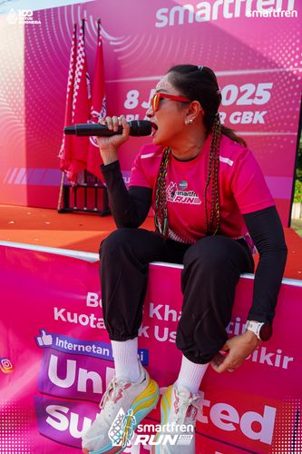 Race photo from Smartfren Run 2025 