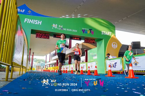 Race photo from BAF LIONS RUN 2024