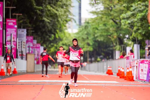 Race photo from Smartfren Run 2024