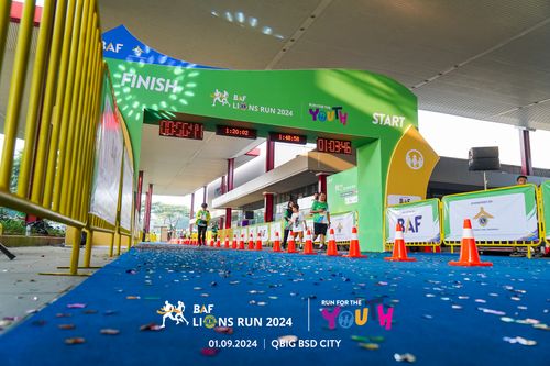 Race photo from BAF LIONS RUN 2024